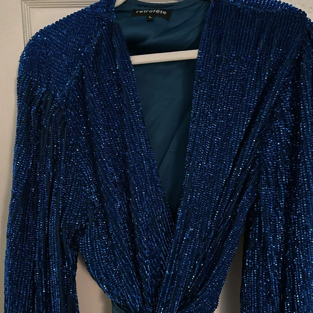 Size Large Retrofete Audrey Robe Dress - Picture 3 of 4